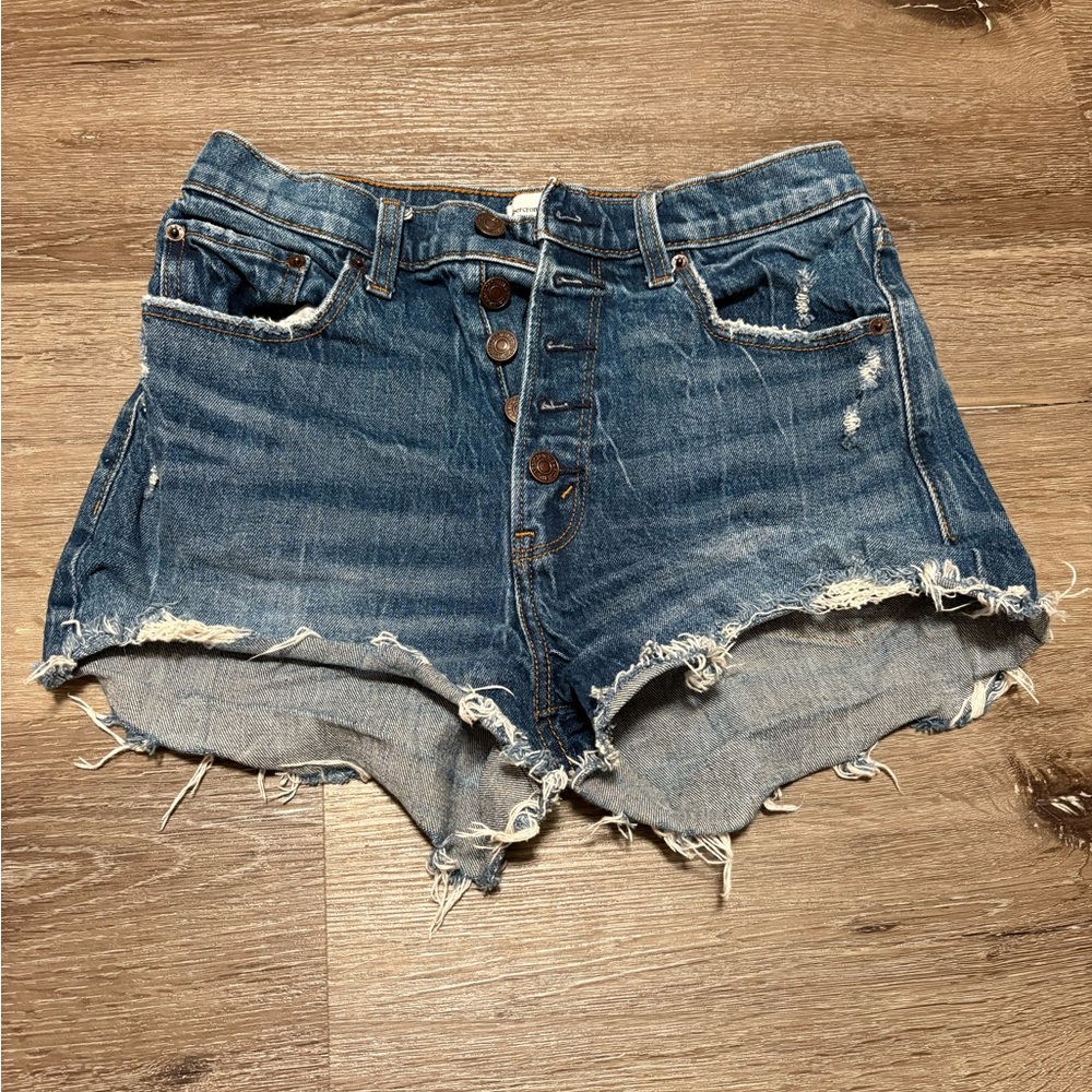 Abercrombie Distressed Denim Shorts